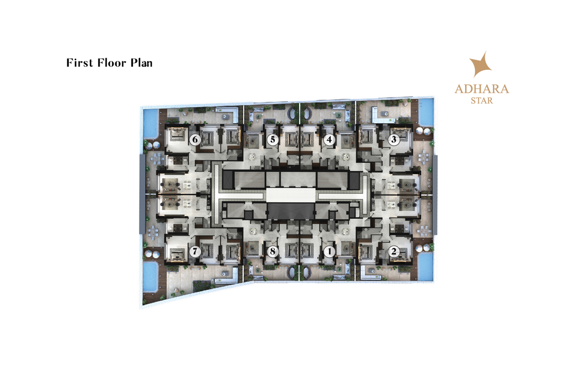 Adhara Star at Arjan floor plan 2