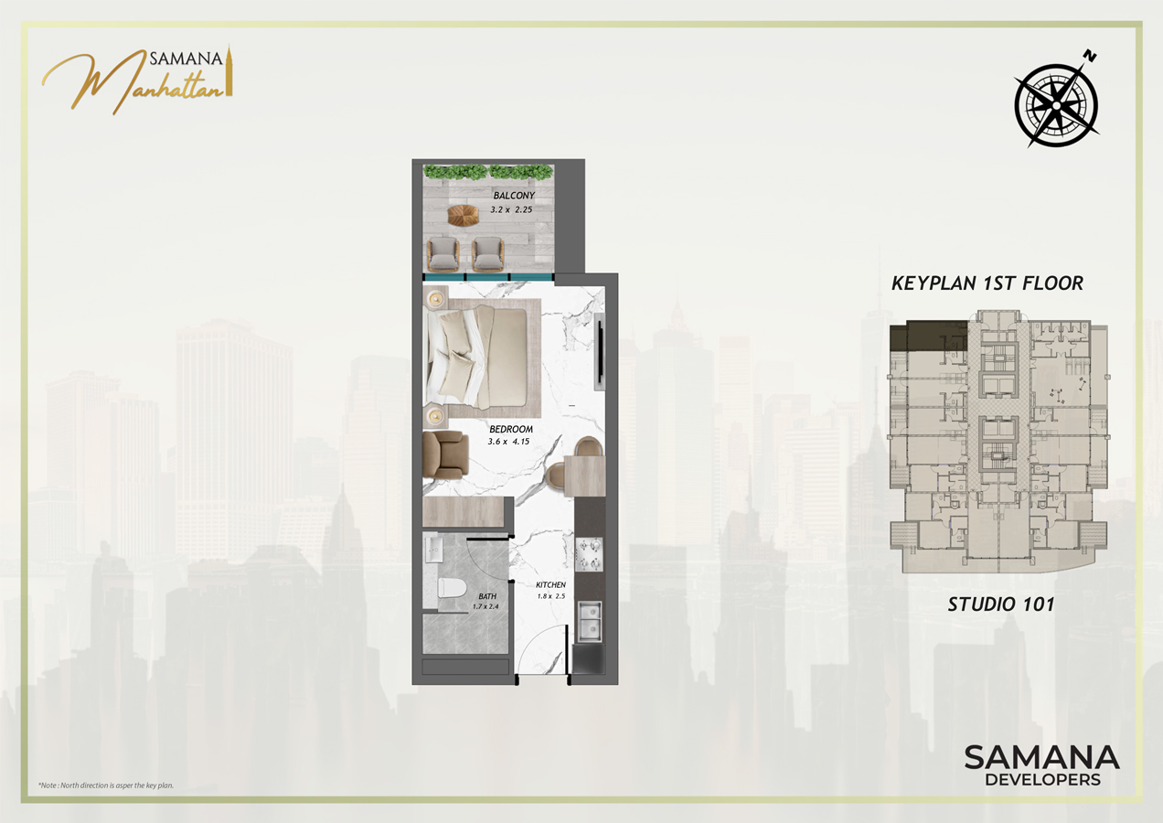 Samana Manhattan floor plan 1