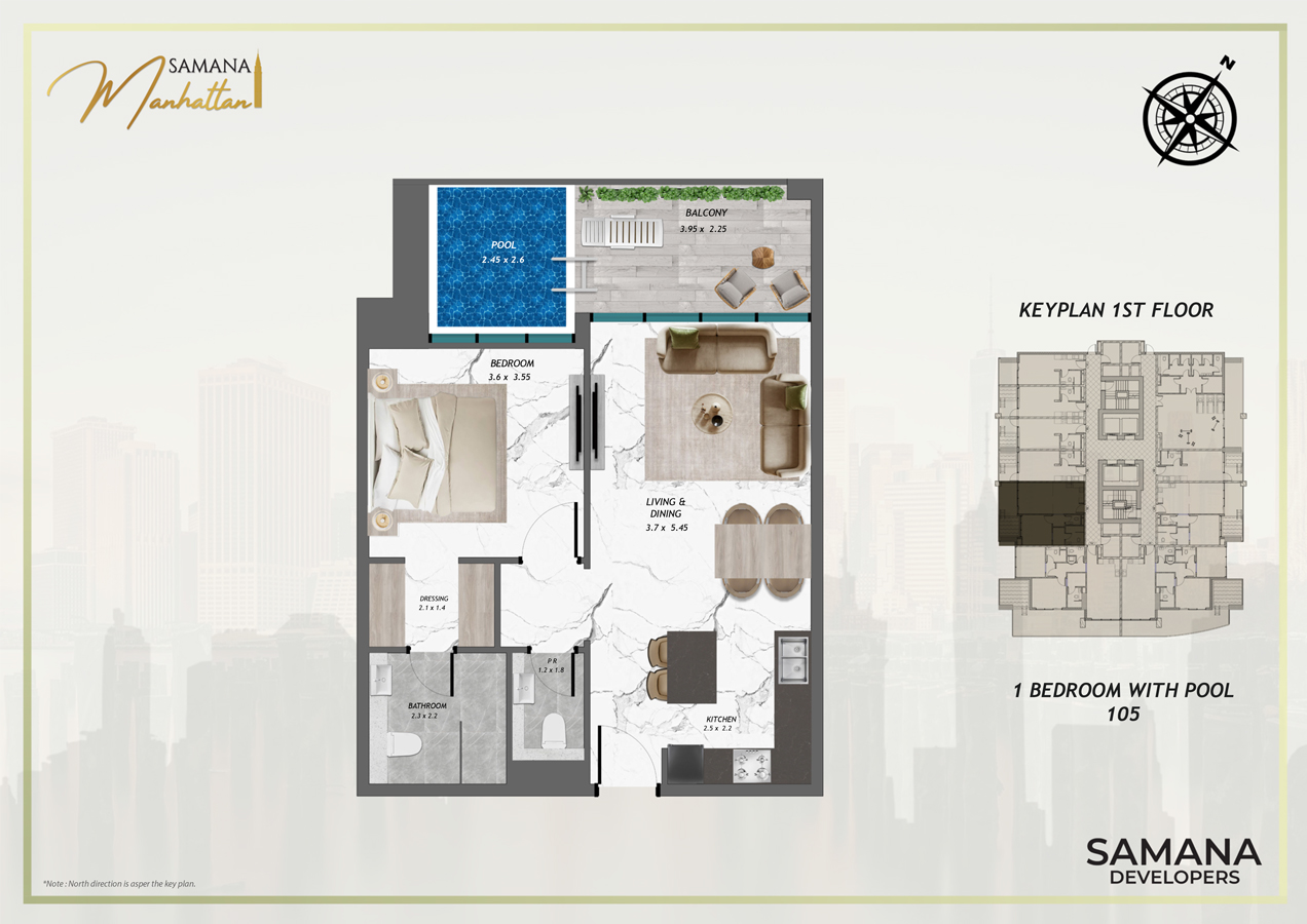 Samana Manhattan floor plan 2