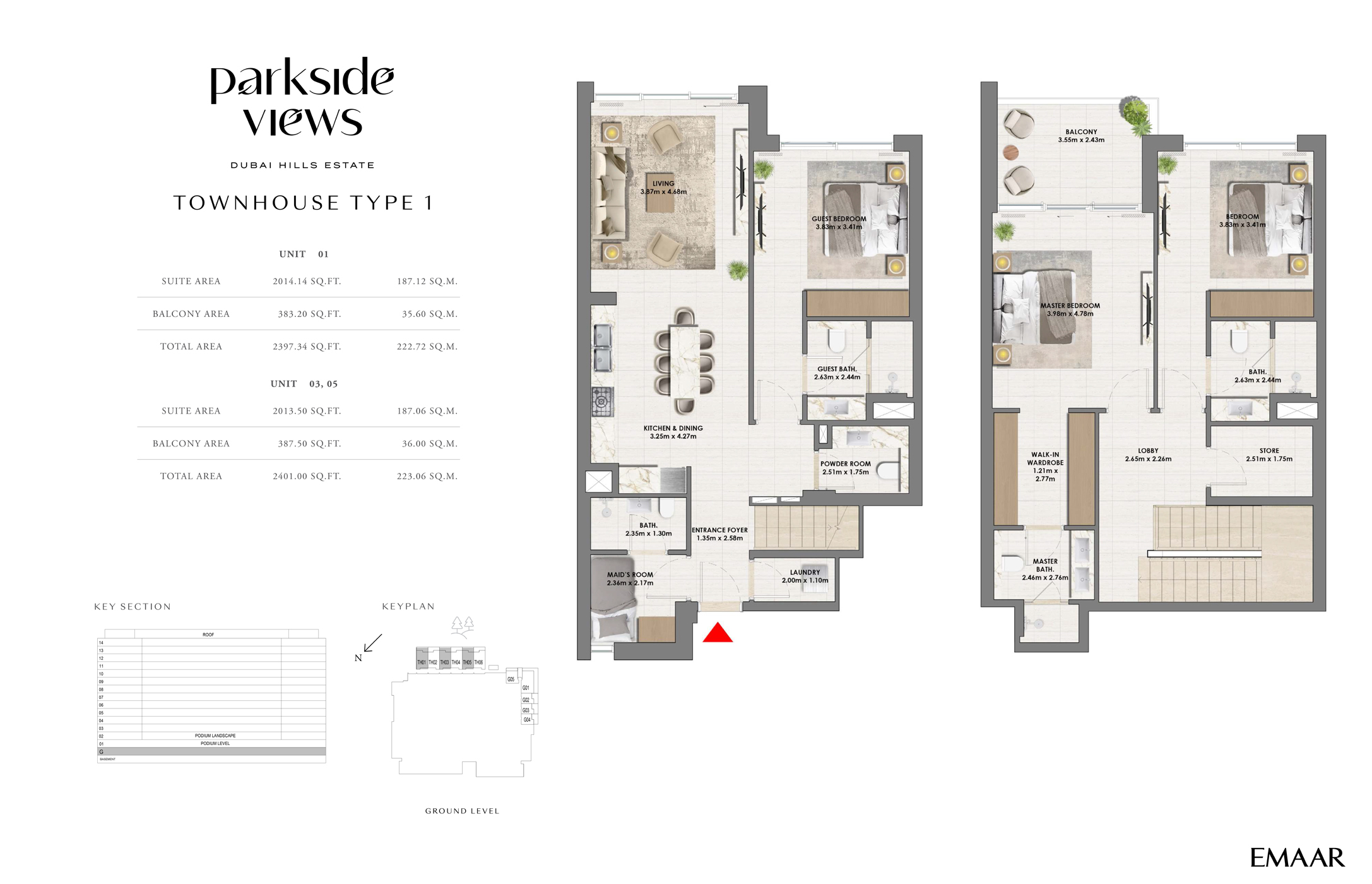 Emaar Parkside Views floor plan 5