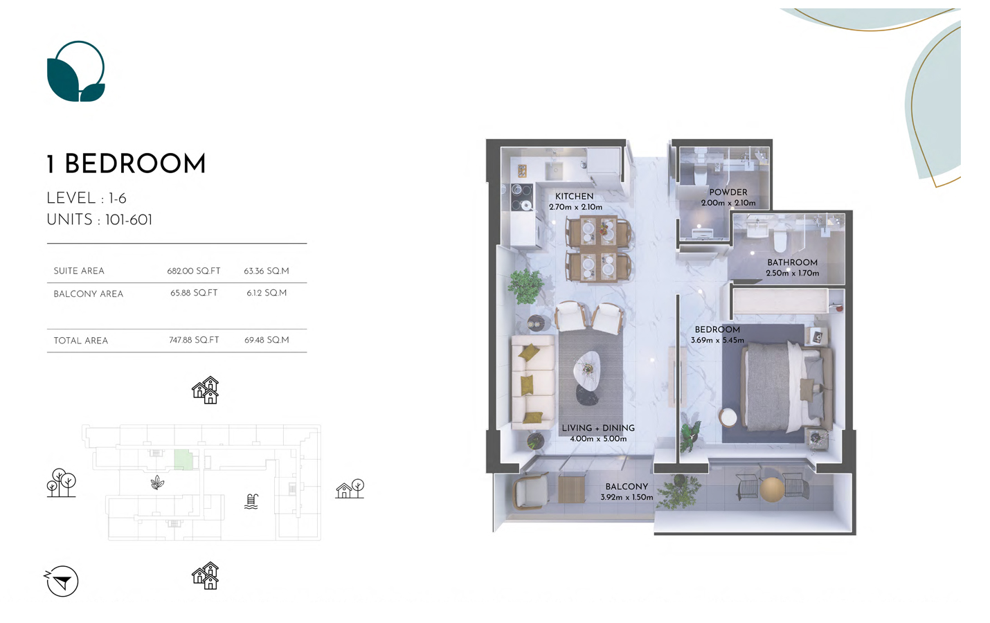 Olivia Residences floor plan 1