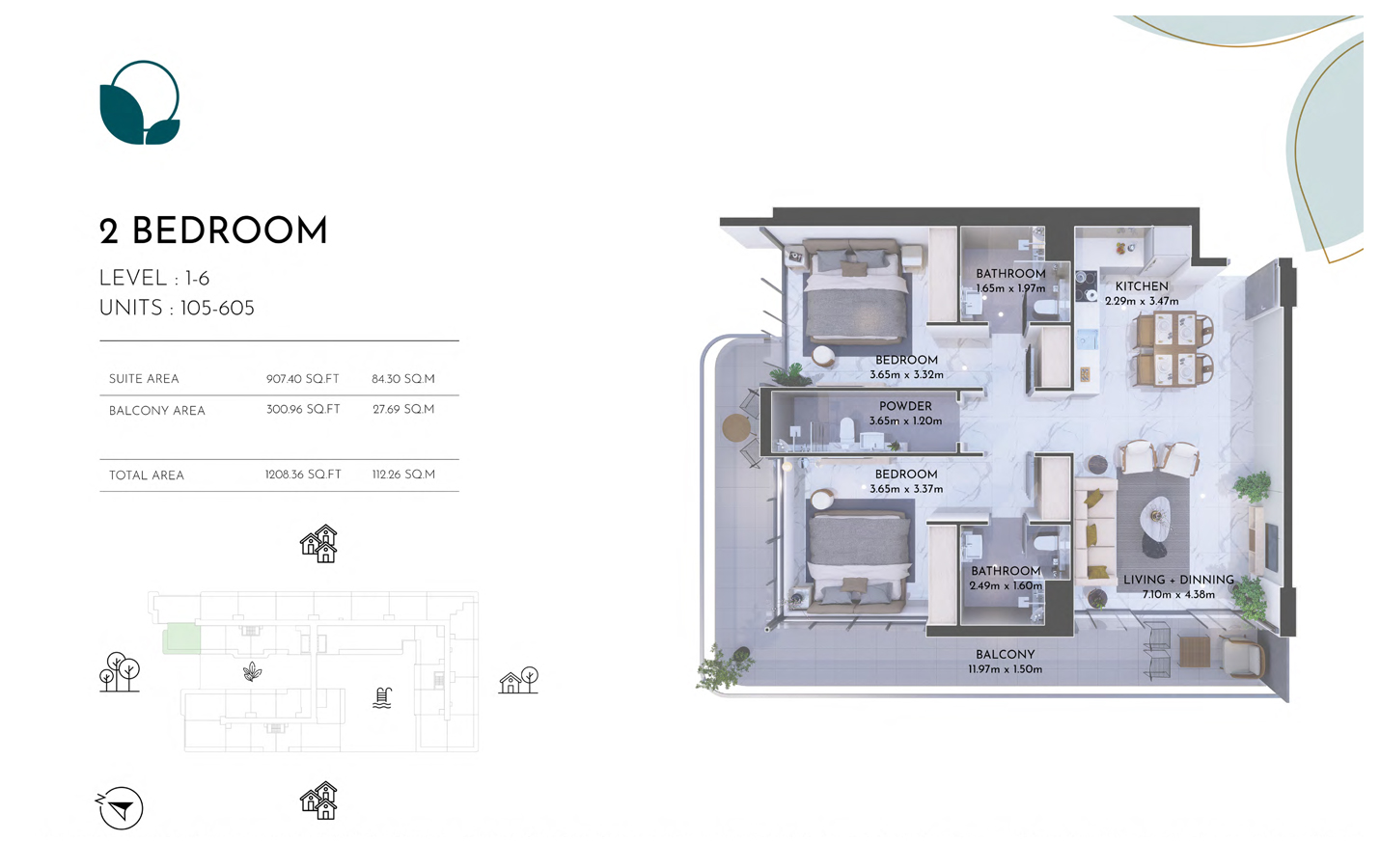 Olivia Residences floor plan 3