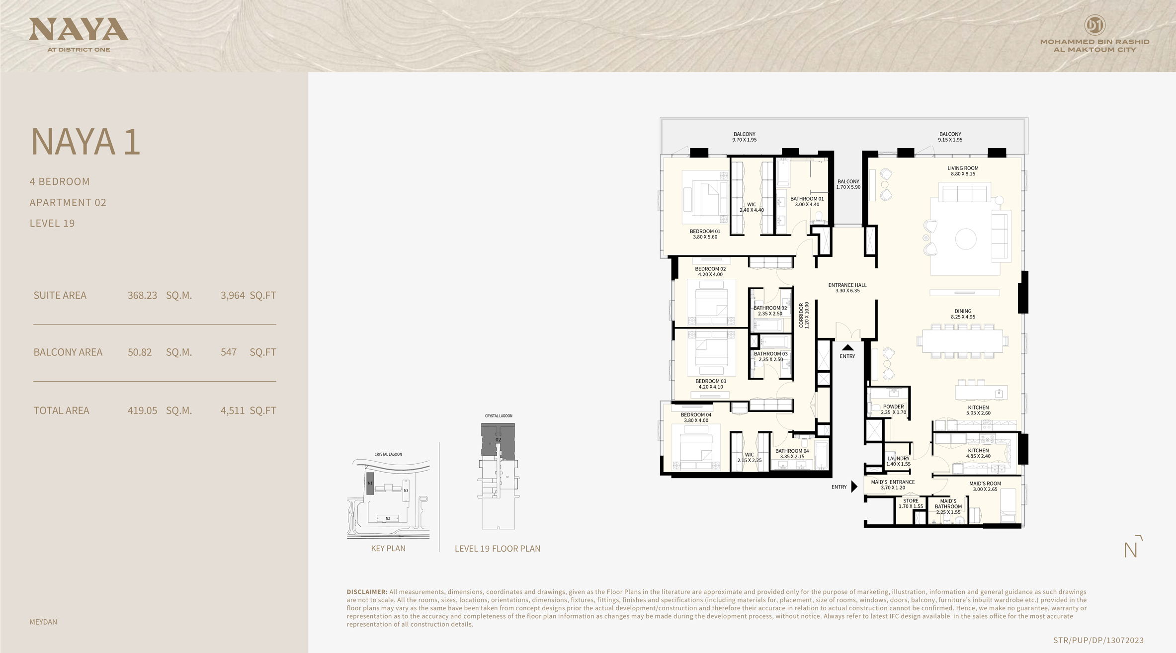 Naya at District One floor plan 5