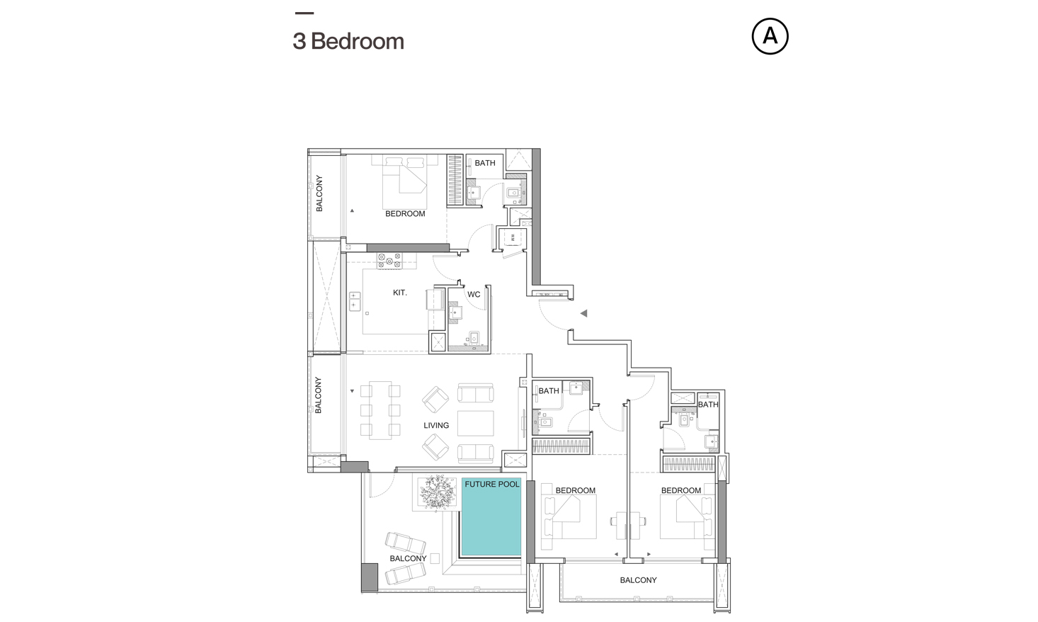 Binghatti Tulip floor plan 5