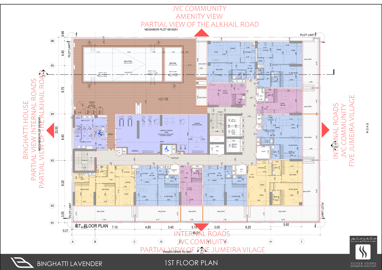 Binghatti Lavender floor plan 3