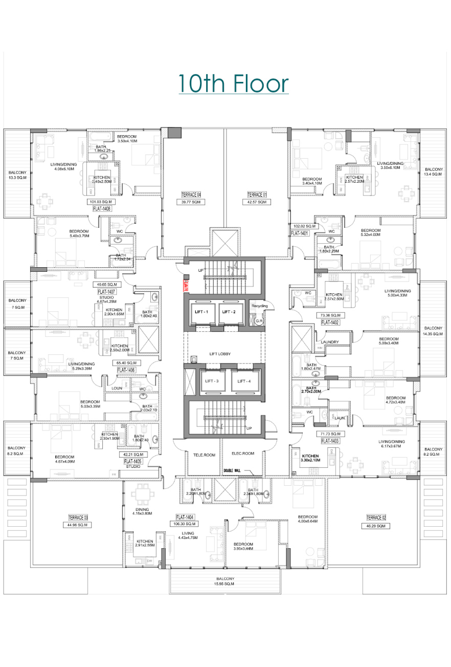 Dezire Residence floor plan 1