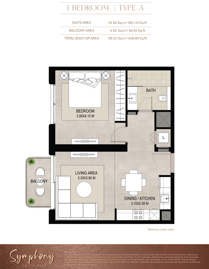 Symphony at Town Square floor plan 1