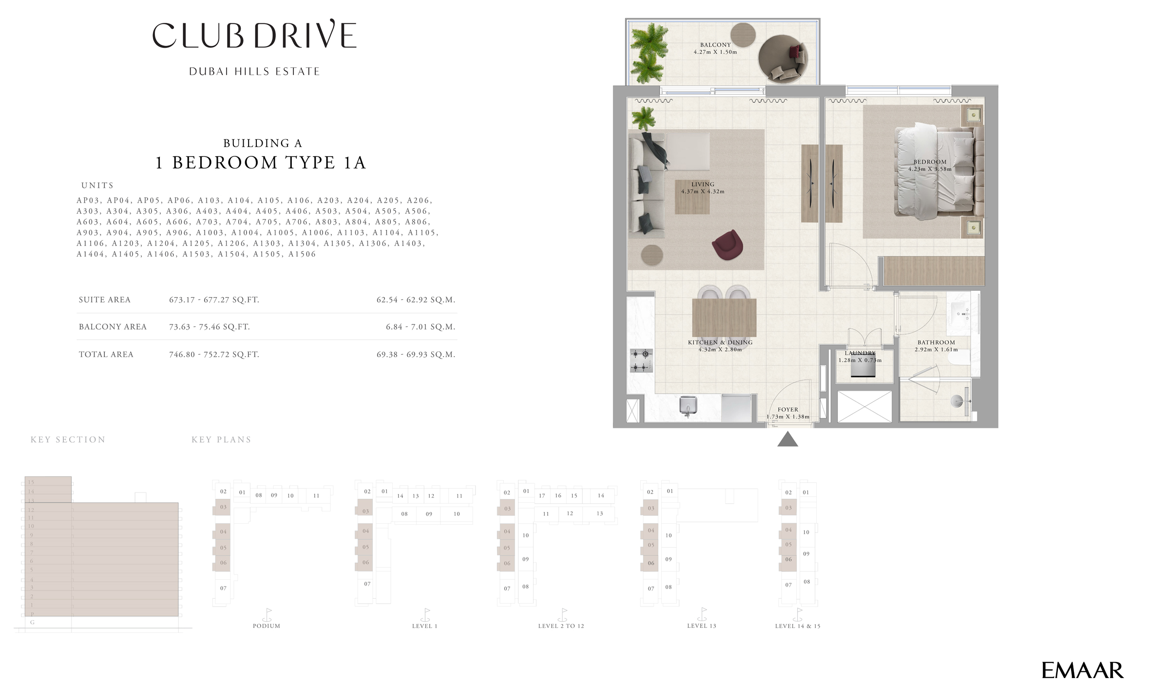 Emaar Club Drive floor plan 1