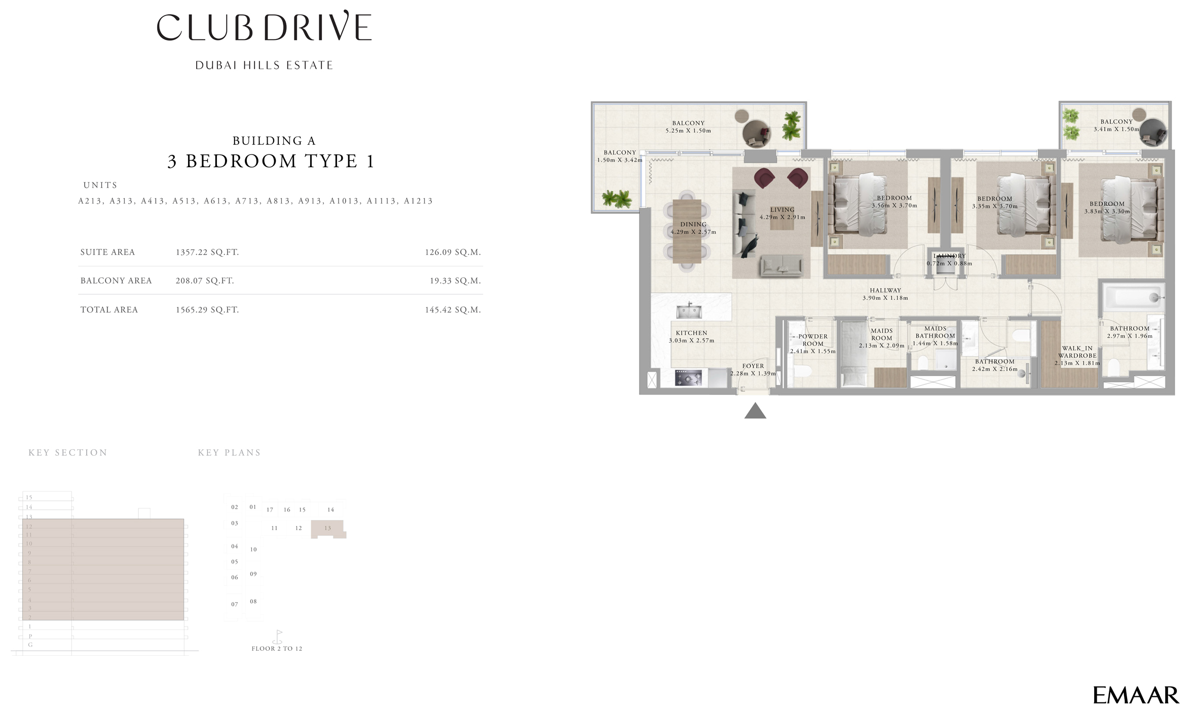 Emaar Club Drive floor plan 3