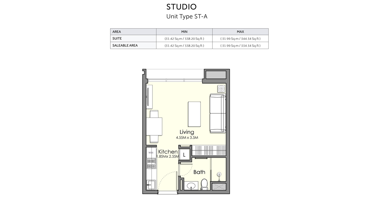 UNA Apartments floor plan 2