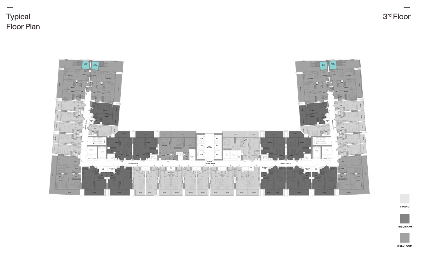 Binghatti Azure floor plan 3