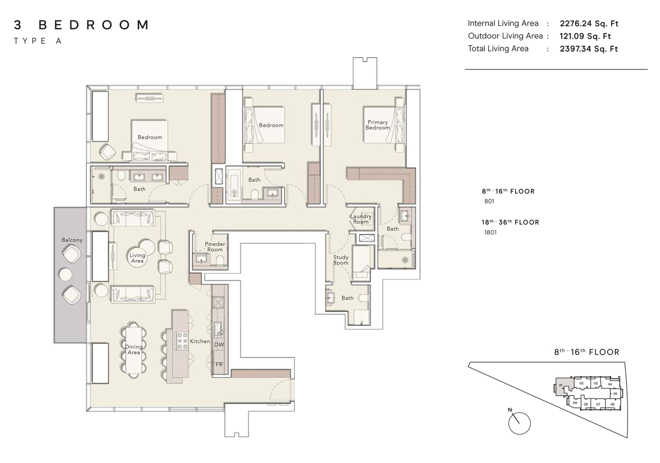 Ellington One River Point floor plan 5