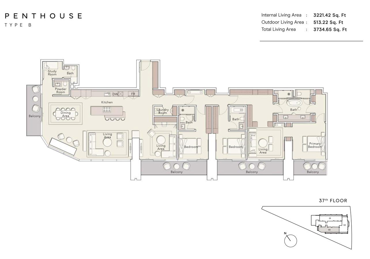 Ellington One River Point floor plan 7