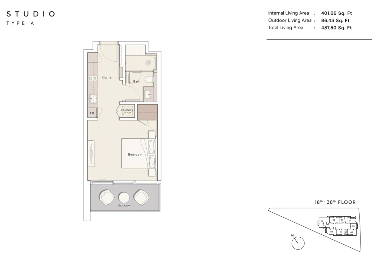 Ellington One River Point floor plan 1