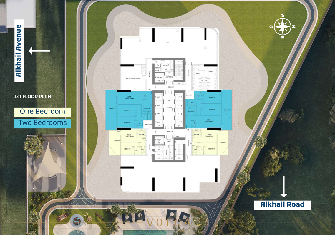 Volga Tower at JVT floor plan 1