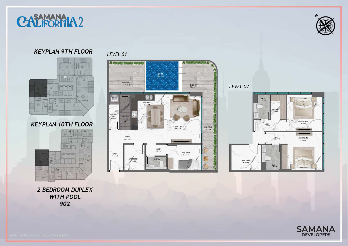 Samana California 2 floor plan 5