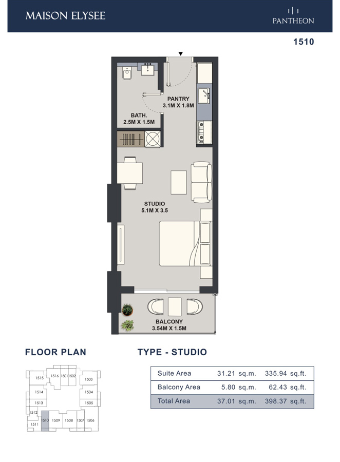 Maison Elysee floor plan 1