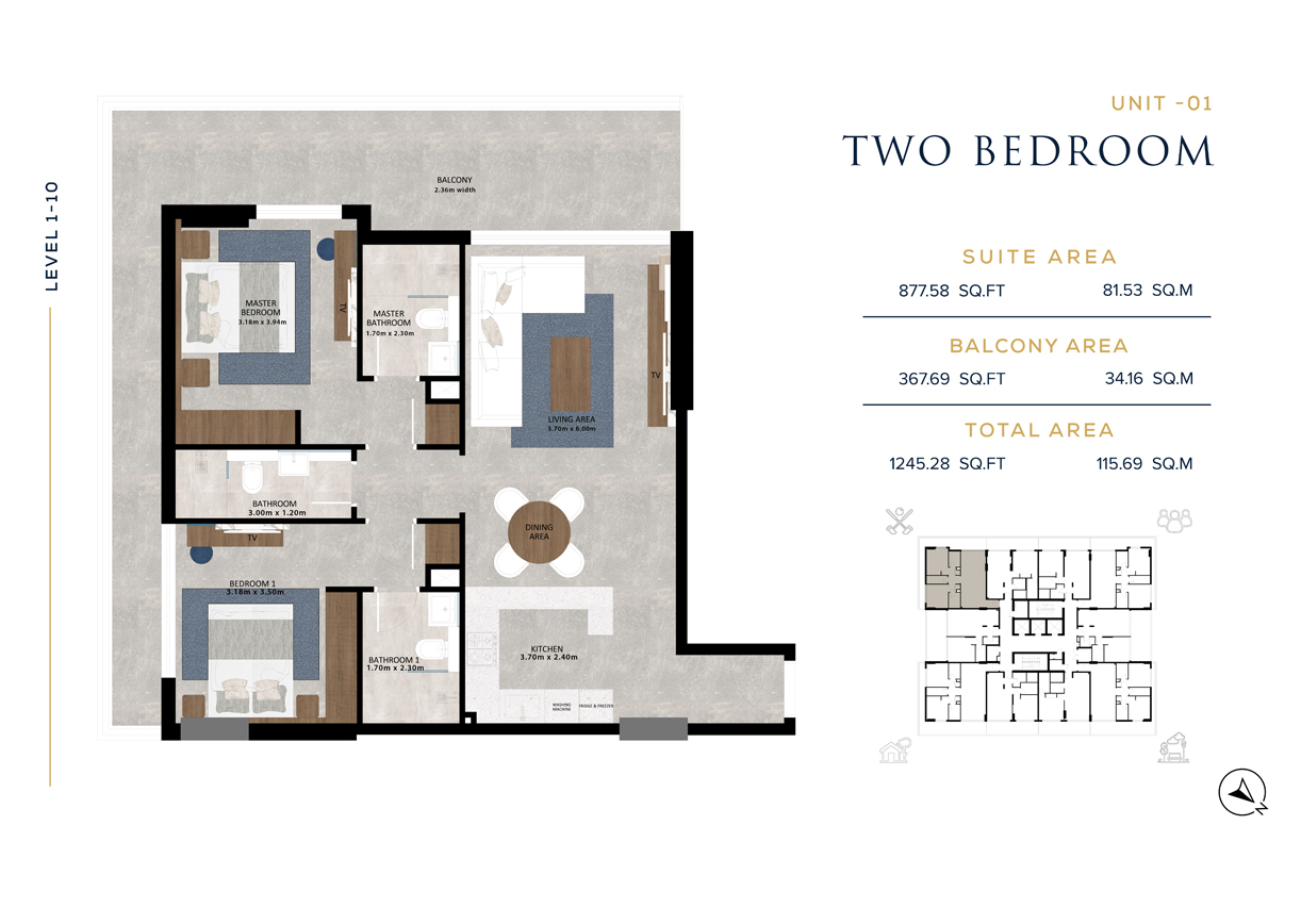 Aark Residences floor plan 3