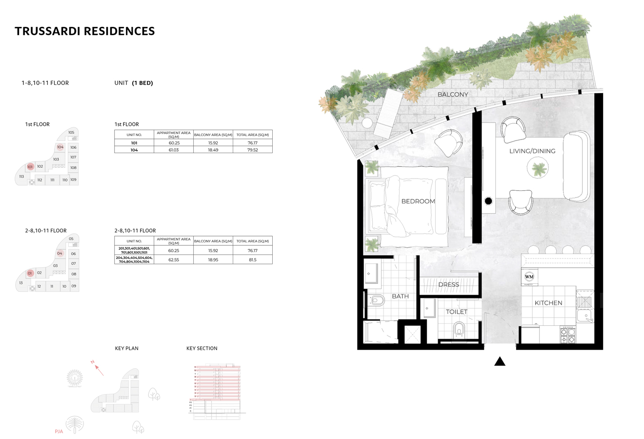 Trussardi Residences floor plan 1