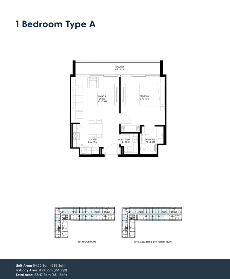 Sokoon 5 at Aljada floor plan 1