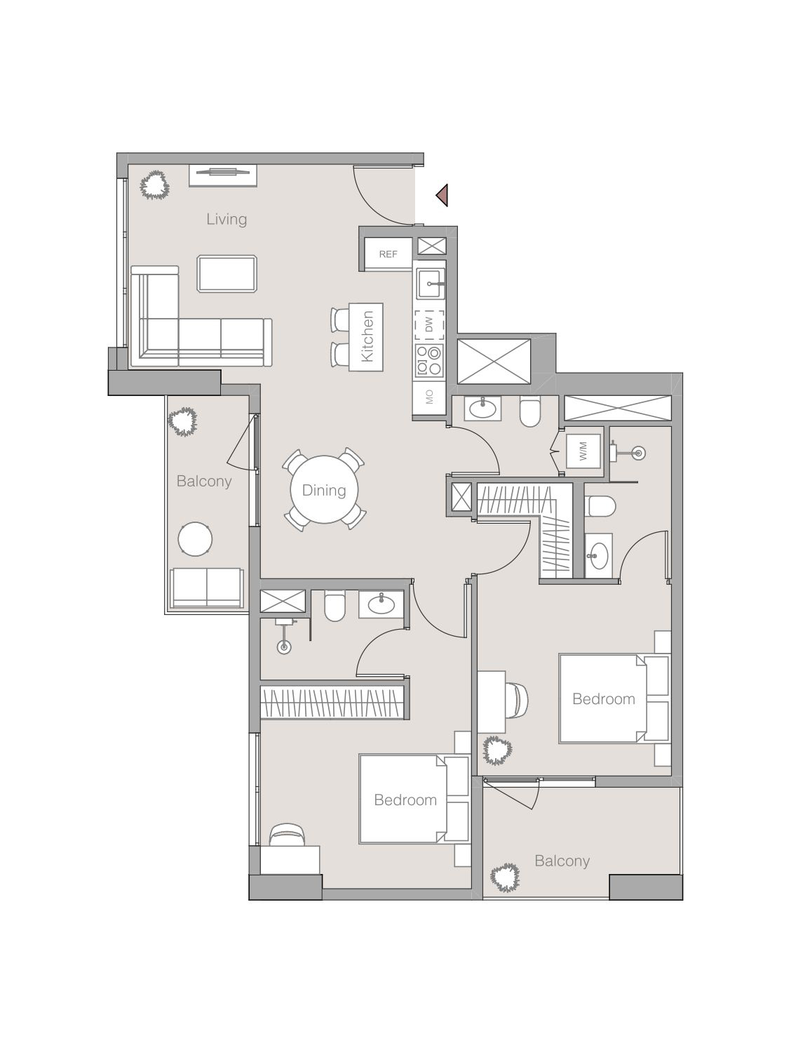 V1ter Residence at JVC floor plan 4