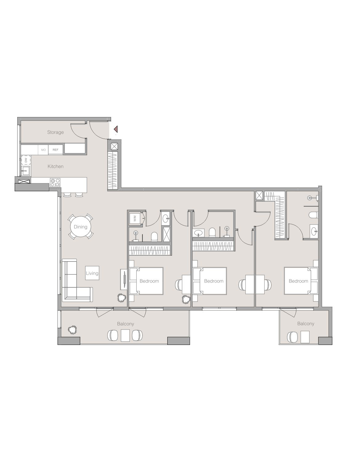 V1ter Residence at JVC floor plan 5