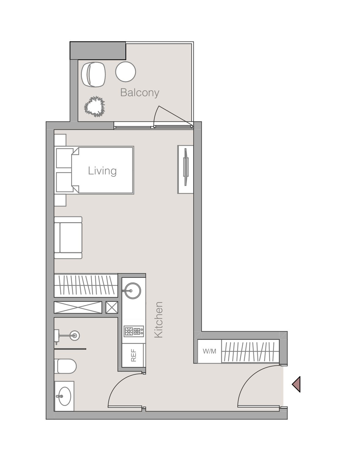 V1ter Residence at JVC floor plan 1