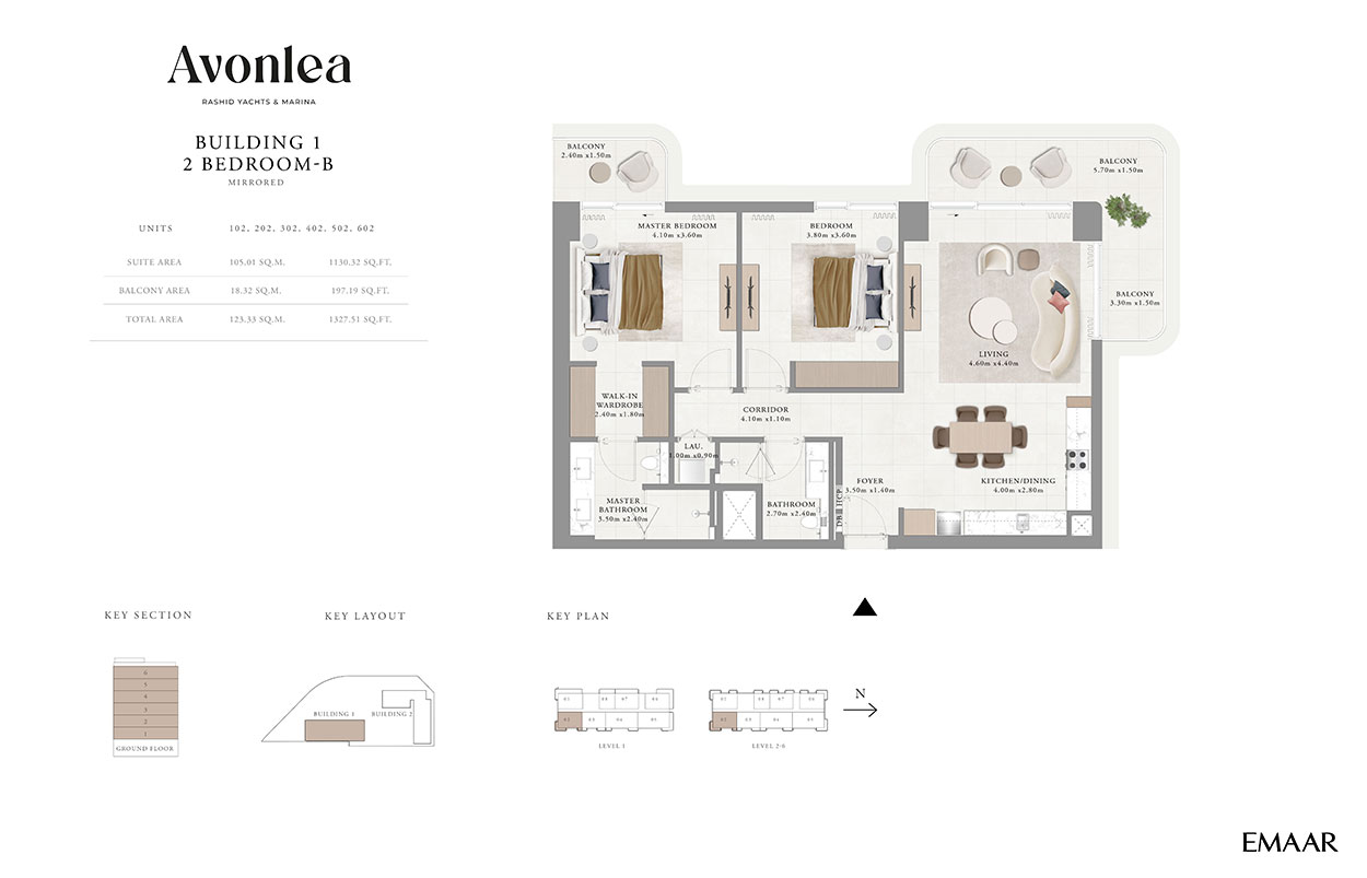 Emaar Avonlea Mina Rashid floor plan 2
