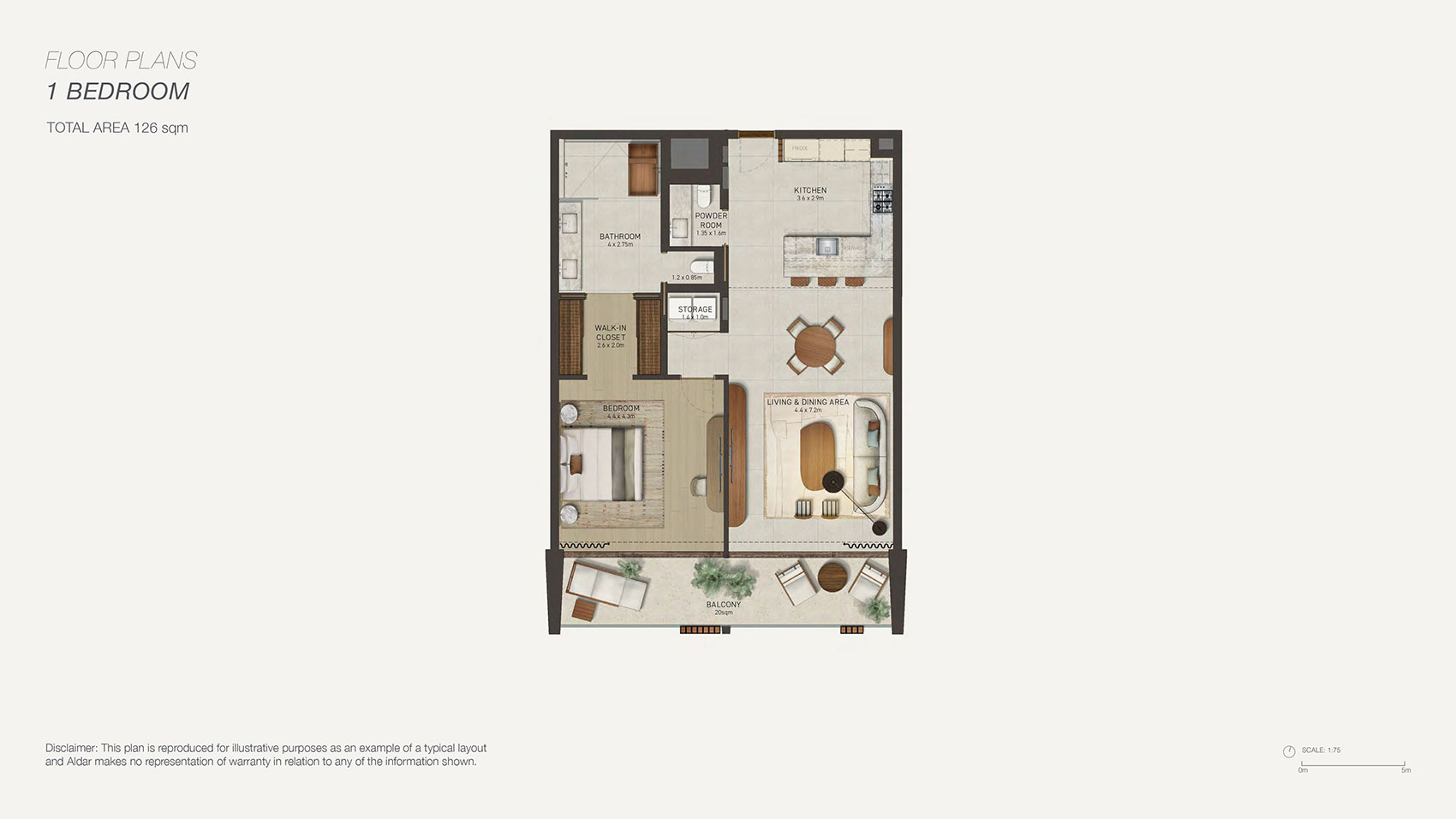 Aldar Nobu Residences floor plan 1