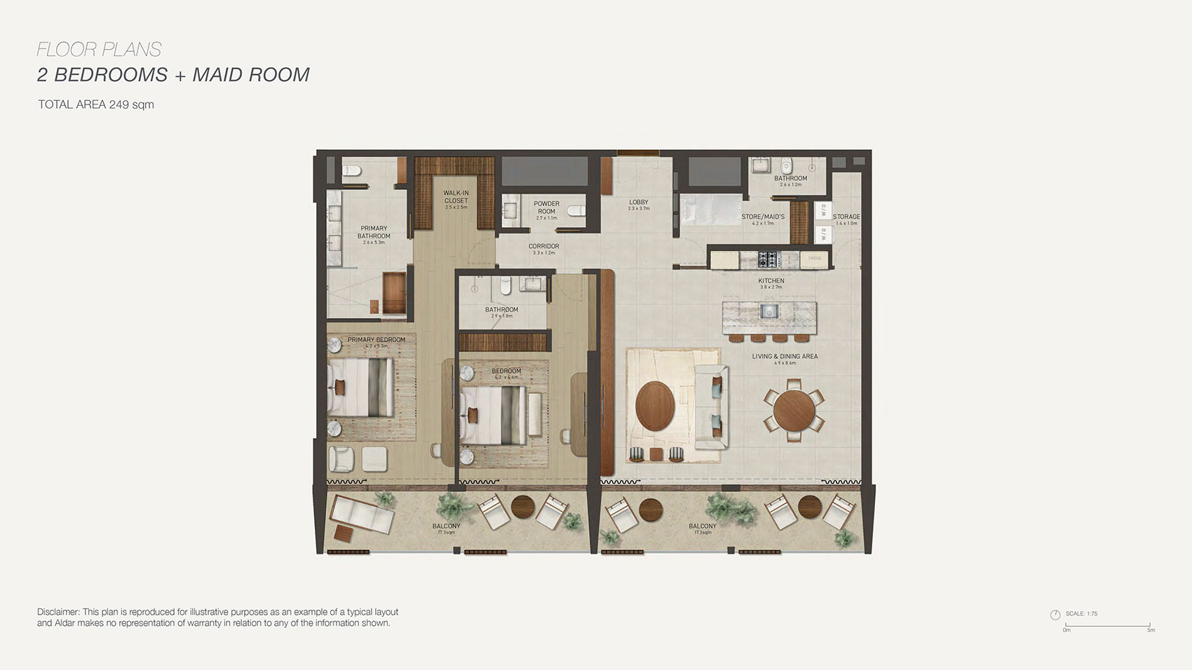 Aldar Nobu Residences floor plan 3