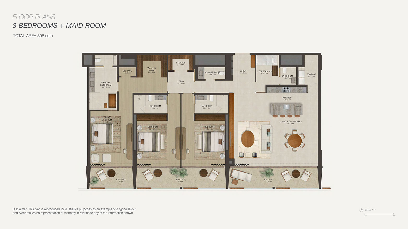 Aldar Nobu Residences floor plan 5