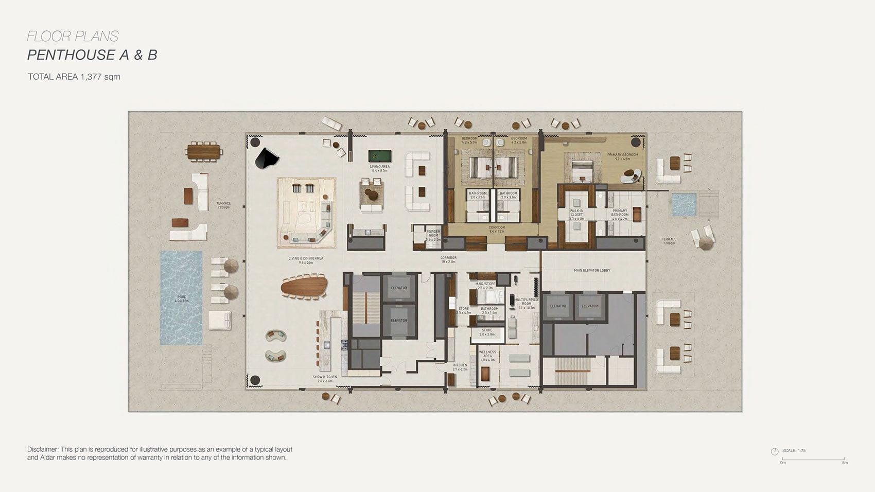 Aldar Nobu Residences floor plan 6