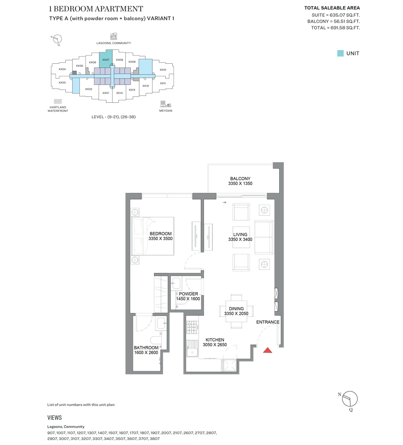 360 Riverside Crescent floor plan 1