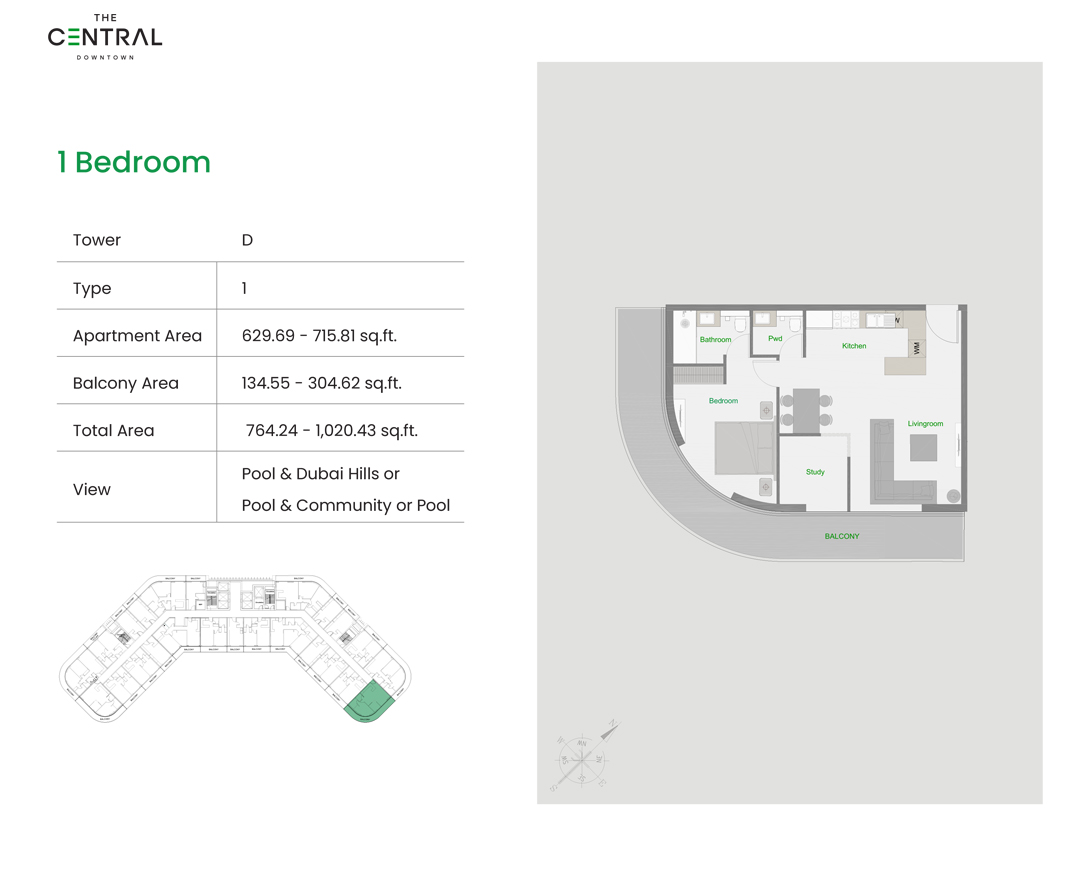 The Central Downtown floor plan 2