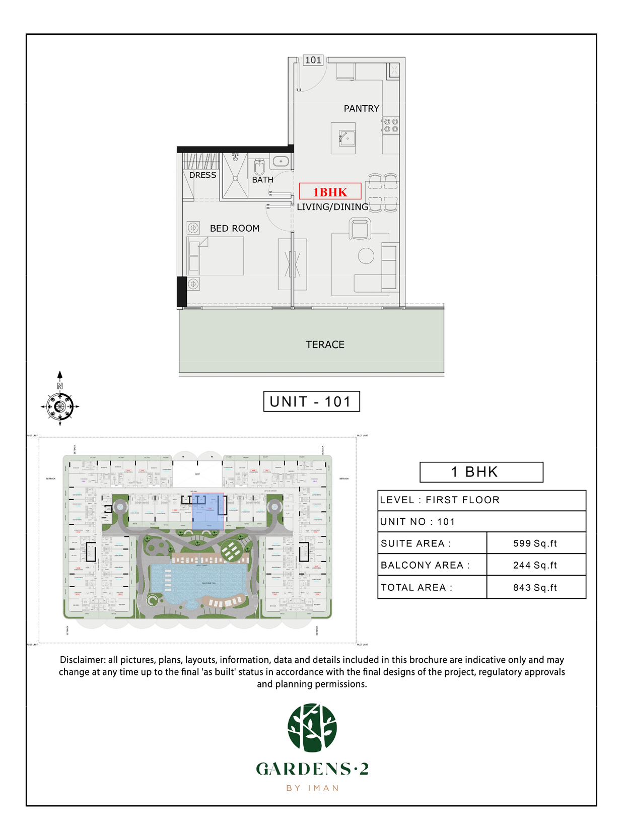 Gardens 2 by Iman floor plan 2