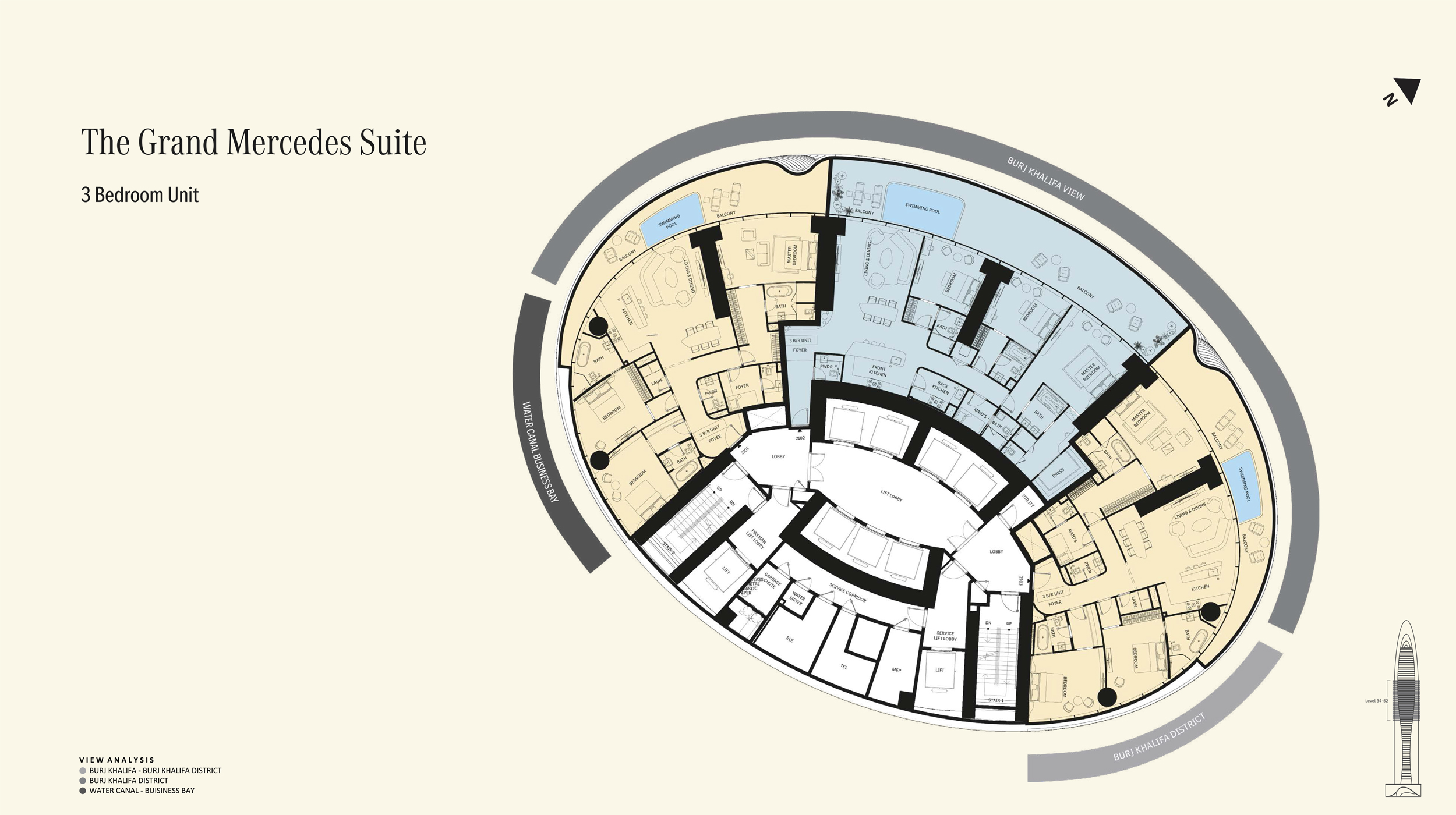 Binghatti Mercedes Benz Places floor plan 4