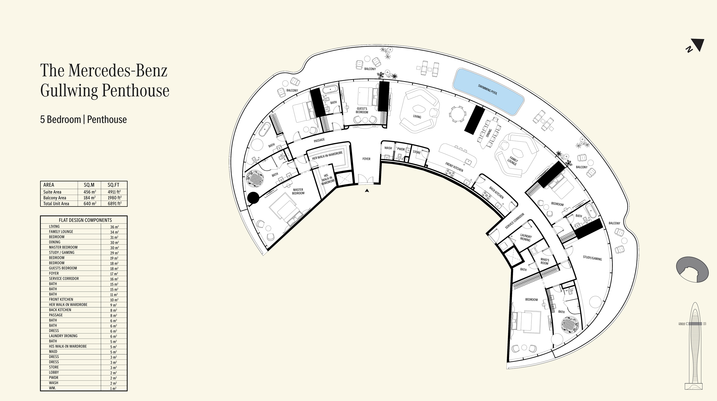 Binghatti Mercedes Benz Places floor plan 7