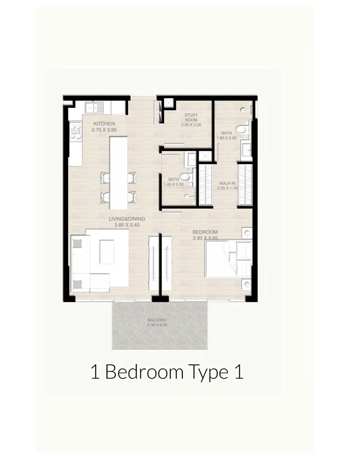 Serene Gardens 2 at Al Furjan floor plan 2