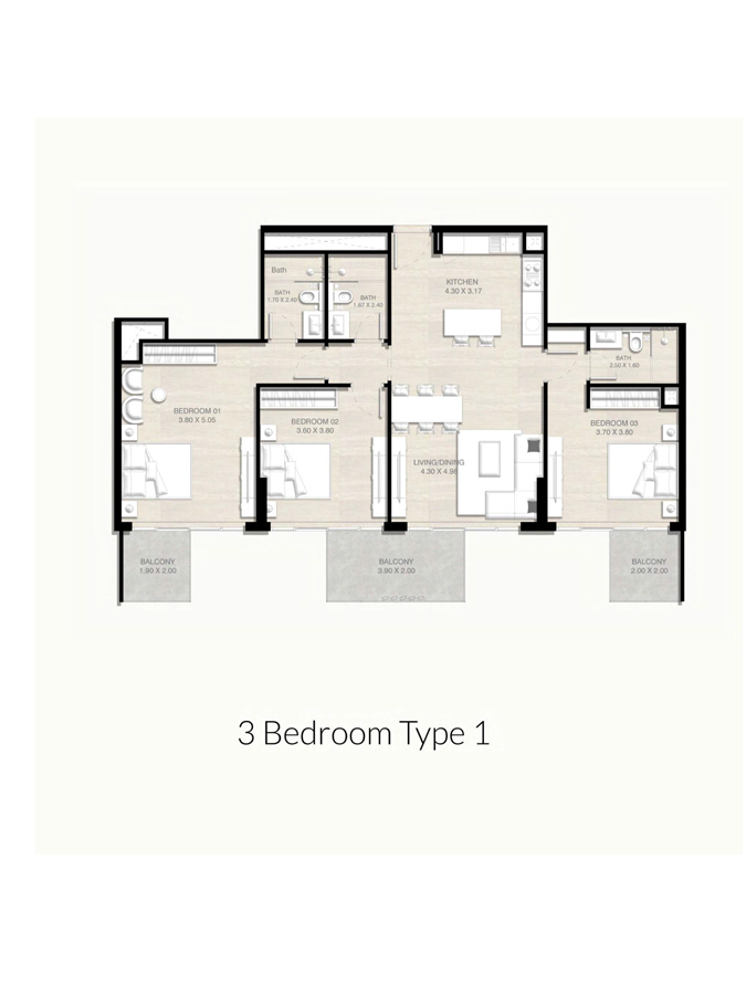Serene Gardens 2 at Al Furjan floor plan 5