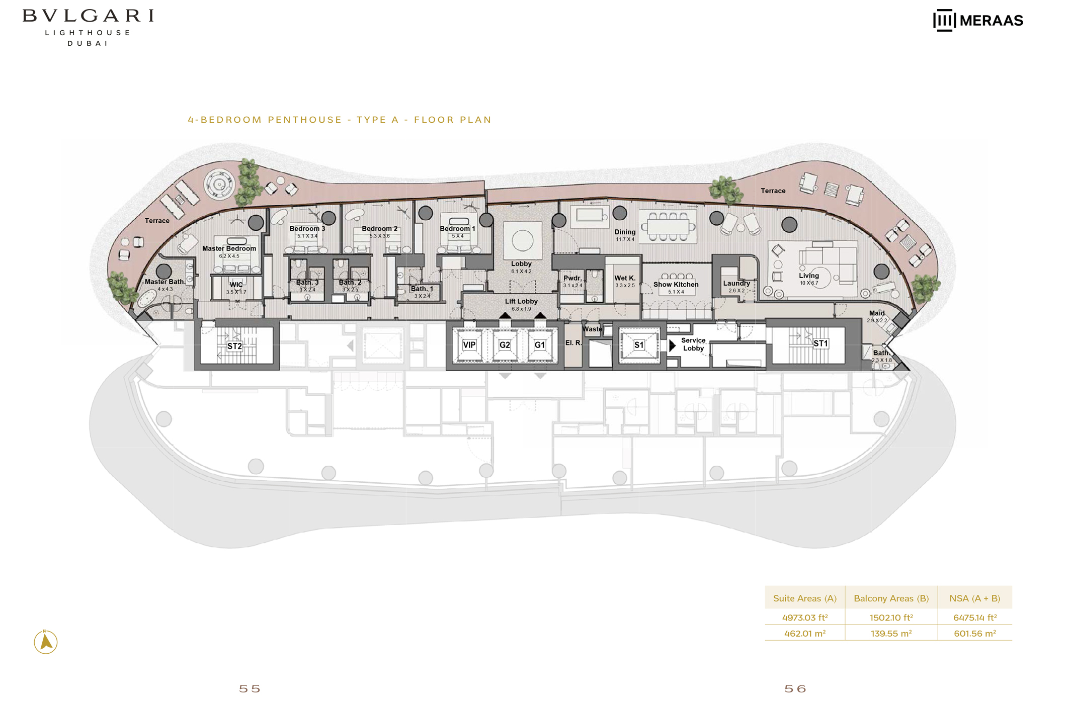 Meraas Bulgari Lighthouse floor plan 2