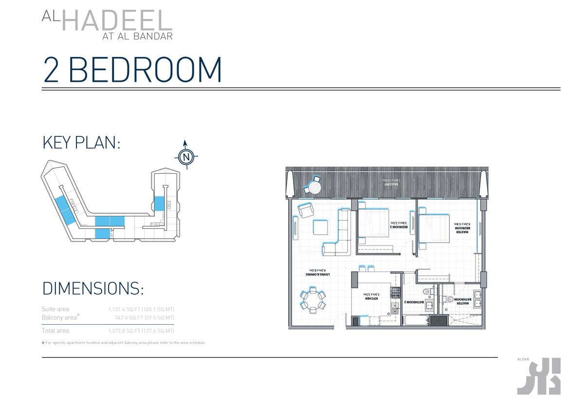 Aldar Al Hadeel floor plan 3