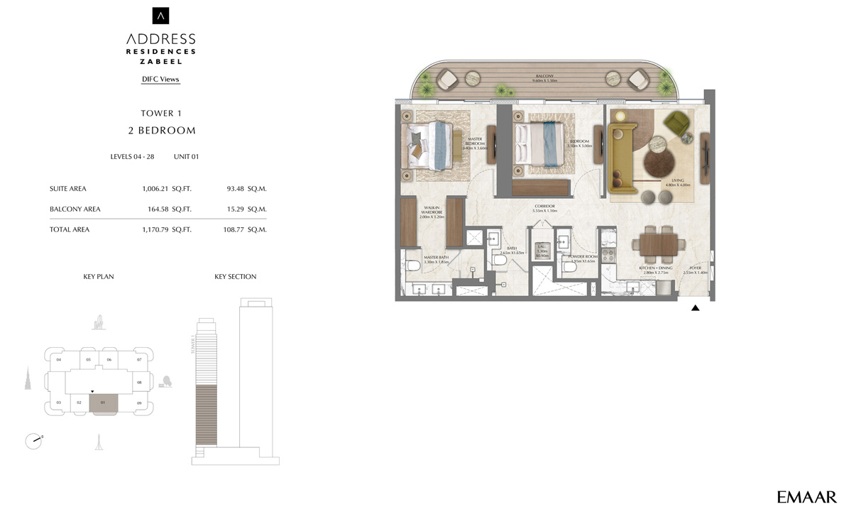 Address Residences Zabeel floor plan 2