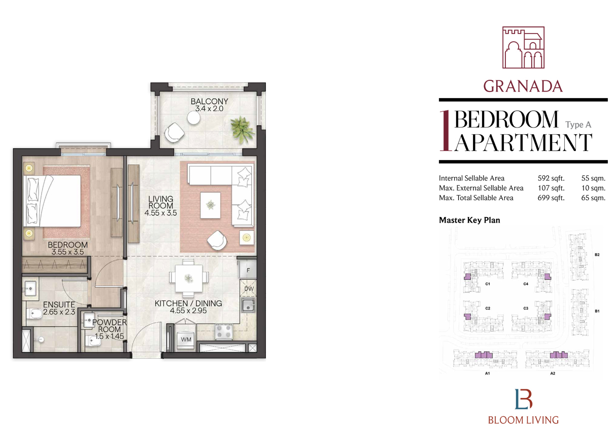 Granada at Bloom Living floor plan 2