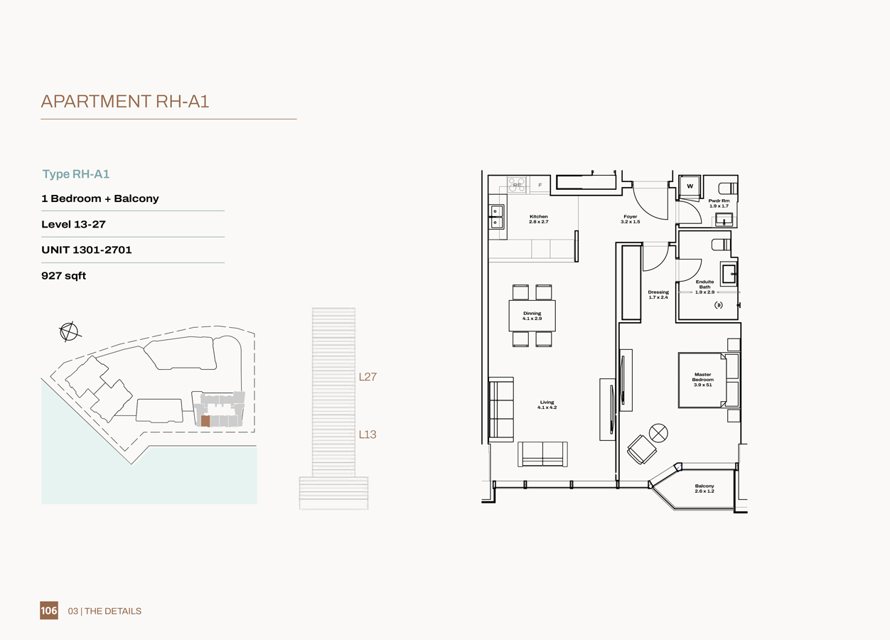 Radiant Height at Al Reem Island floor plan 1