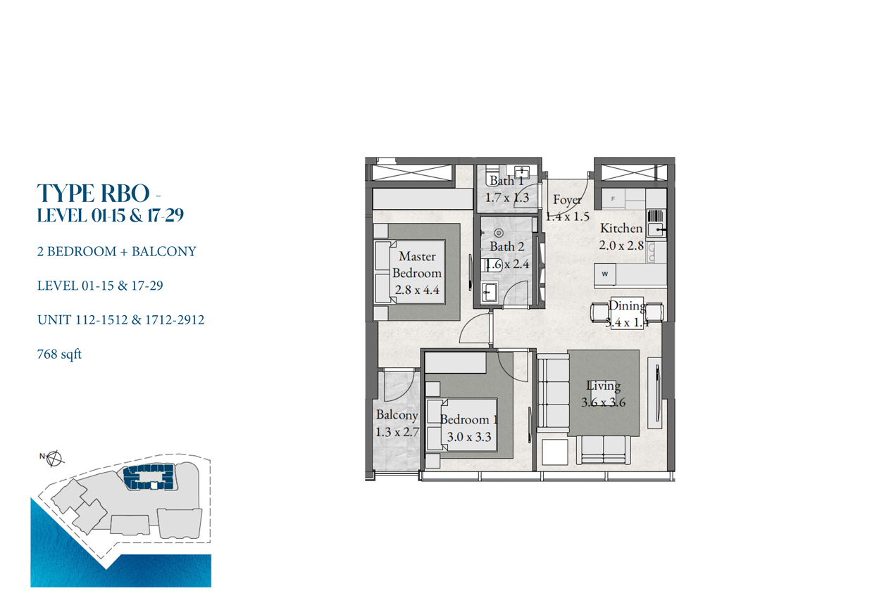 Radiant Boulevard at Al Reem Island floor plan 2