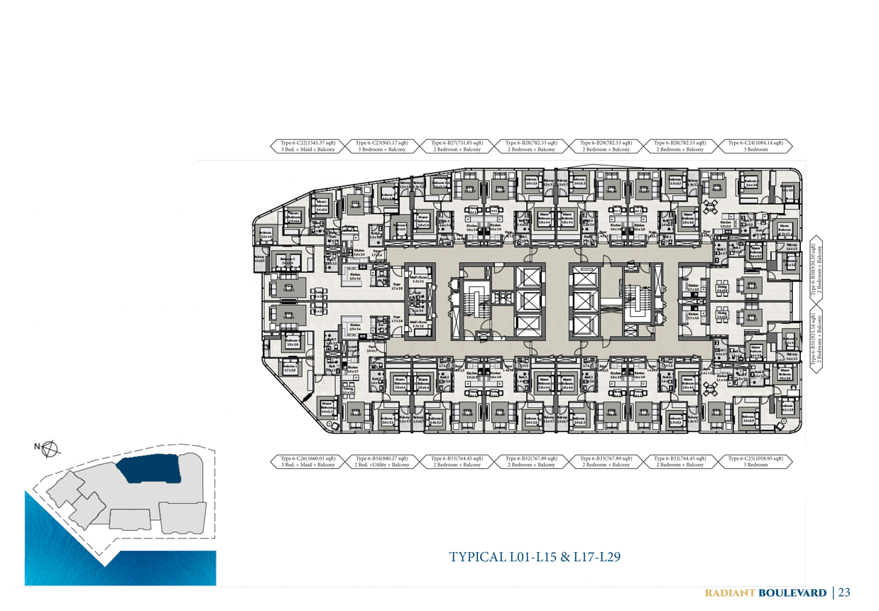 Radiant Boulevard at Al Reem Island floor plan 1