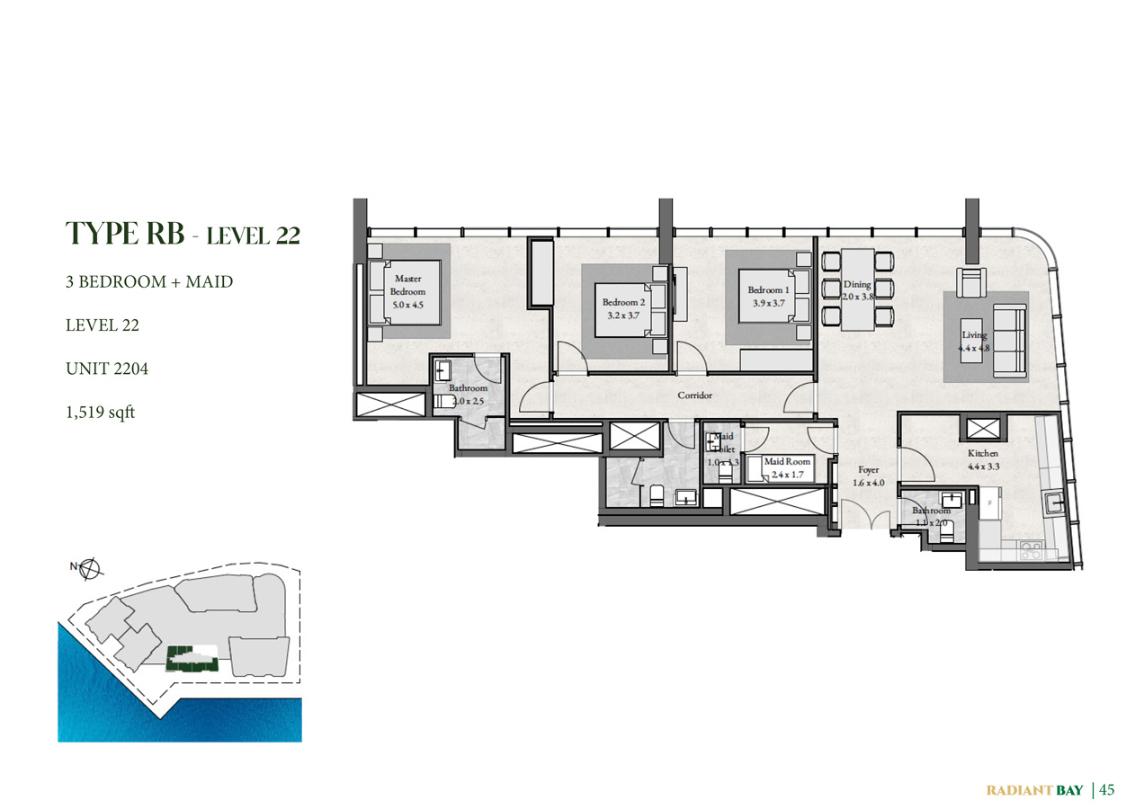 Radiant Bay at Al Reem Island floor plan 4