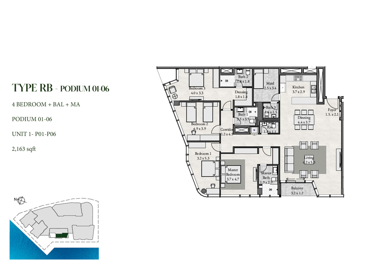 Radiant Bay at Al Reem Island floor plan 5