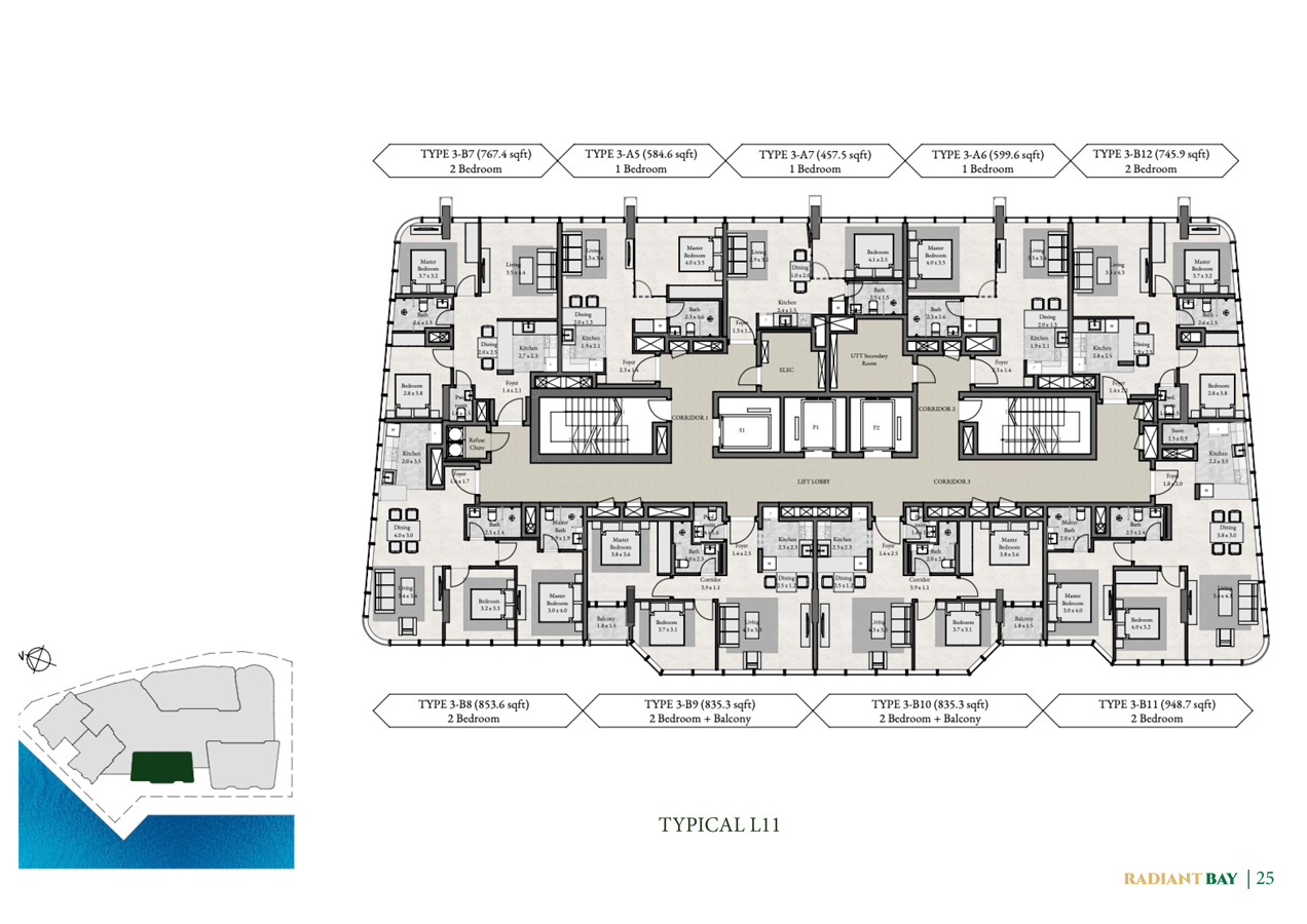 Radiant Bay at Al Reem Island floor plan 2