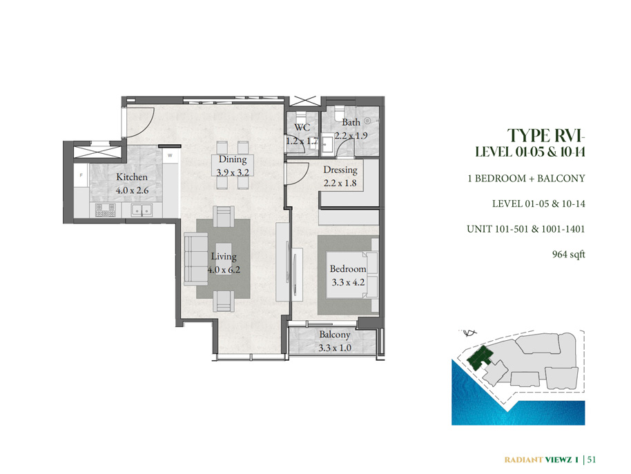 Radiant Viewz at Al Reem Island floor plan 1